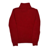 Polo By Ralph Lauren 1/4 Zip - Large Red Cotton