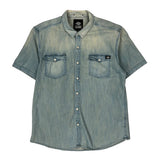 Dickies Denim Shirt - 2XL Light Wash Denim