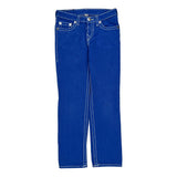 True Religion Contrast Stitch Jeans - 26W US 0 Blue Cotton