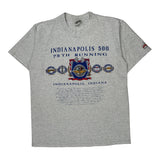 Single Stitch Indianapolis 500 Nutmeg Graphic T-Shirt - XL Gray Cotton