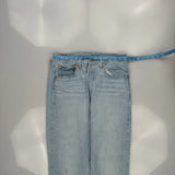 501 Levis Jeans - 32W 29L Light Wash Cotton