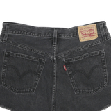 LEVI'S Womens Denim Black Cut-Off Shorts M W29 Frayed Hem Casual Summer