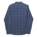 TOMMY HILFIGER Mens Blue Plaid Shirt S Cotton Casual Button Down Long Sleeve