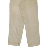 DOCKERS Mens Regular Fit Beige Cotton Blend Corduroy Trousers W31 L30 Classic