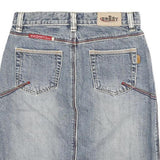 BORRY JEANS Womens Blue Denim Pencil Knee Length Cotton Blend Skirt XS Classic