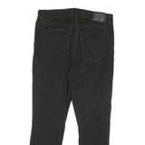 LEVI'S Womens Black Regular Fit Skinny Denim Jeans W30 L25 Cotton Blend Zip