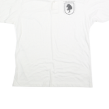 HANES Mens White Short Sleeve USA Judging Tour 1993 Polo Shirt L Cotton Blend