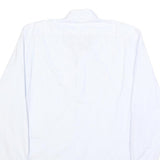 TOMMY HILFIGER Mens White Shirt L Classic Cotton Long Sleeve Formal Button
