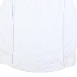 TOMMY HILFIGER Mens White Shirt L Classic Cotton Long Sleeve Formal Button