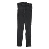 LEVI'S Womens Jeans Black Slim Skinny Denim W28 L31 Classic Cotton Blend Zip