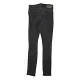 LEVI'S Womens Jeans Black Slim Skinny Denim W28 L31 Classic Cotton Blend Zip