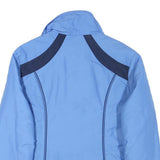CITY Womens Blue & Navy Zip Jacket M Polyester Blend Plain Casual Lightweight