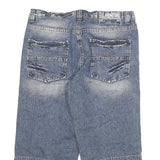 SOUTHERN Mens Denim Blue Casual Shorts 2XL W34 Cotton Blend Relaxed Fit