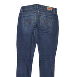 LEVI'S 524 Womens Jeans Blue Slim Skinny Denim Medium W28 L29 Stylish Zip