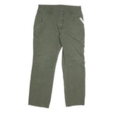DICKIES Mens Cotton Blend Green Regular Straight Trousers W32 L27 Casual