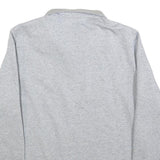 CALVIN KLEIN Mens Grey & Black & White Quarter Zip S Sweatshirt Cotton Pullover