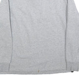 CALVIN KLEIN Mens Grey & Black & White Quarter Zip S Sweatshirt Cotton Pullover