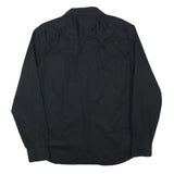 ARMANI EXCHANGE Mens Black Shirt L Cotton Blend Long Sleeve Button Closure