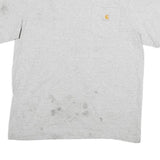 CARHARTT Mens Grey Pocket T-Shirt M Short Sleeve Crew Neck Casual Cotton Blend