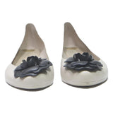 MELISSA Womens Ballet Flats Shoes Cream & Black Synthetic UK 4 Elegant