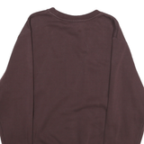 NIKE Mens Maroon Crew Neck Pullover Sweatshirt S Cotton Blend Jersey Long Sleeve
