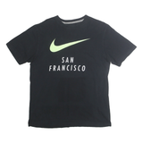 NIKE Mens Black San Francisco Graphic T-Shirt M Short Sleeve Crew Neck