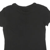 PUMA Womens Black Graphic T-Shirt S Short Sleeve Crew Neck Casual Top