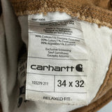 Carhartt Carpenter Pants - 32W 31L Brown Cotton
