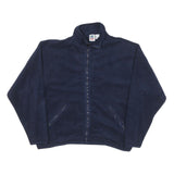 WEK Mens Navy Zip Jacket S Polyester Blend Plain Warm Comfort Casual