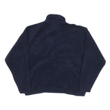 WEK Mens Navy Zip Jacket S Polyester Blend Plain Warm Comfort Casual