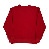 Ralph Lauren Spellout Sweatshirt - Small Red Cotton Blend