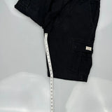 Levis Cargo Shorts - 36W 11L Black Cotton