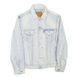 LEVI'S Mens Blue Cotton Blend Denim Jacket M Classic Button Closure Casual