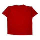 Blank Oneita Single Stitch T-Shirt - XL Red Cotton
