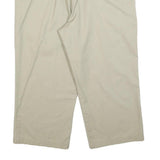 DICKIES Mens Regular Fit Beige Cotton Blend Trousers W38 L34 Classic Zip