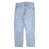 LEVI'S 501 BIG E Womens Jeans Light Blue Regular Straight Denim Stone Wash W29