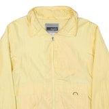 NEYELLE Mens Yellow Lightweight Zip Jacket S Polyester Blend Plain Casual