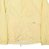 NEYELLE Mens Yellow Lightweight Zip Jacket S Polyester Blend Plain Casual