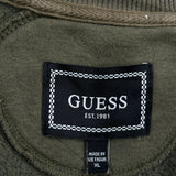 Guess Long Sleeve T-Shirt - XL Green Cotton