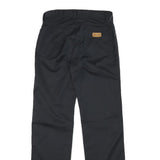WRANGLER Mens Cotton Blend Black Regular Fit Straight Leg Trousers W27 L30