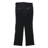 CALVIN KLEIN JEANS Womens Black Regular Straight Trousers W31 L30 Cotton Blend