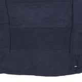 TOMMY HILFIGER Womens Navy Blue Patterned Jumper Crew Neck Basic Knit L Cotton