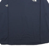 THE NORTH FACE Mens Navy Blue R Logo 1/4 Zip Sweatshirt 2XL Outdoor Athletic
