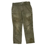 Carhartt Double Knee Carpenter Trousers - 32W 30L Grey Cotton