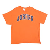 GILDAN Mens Orange Auburn Graphic T-Shirt XL Short Sleeve Crew Neck Cotton Blend