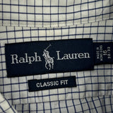 Ralph Lauren Checked Shirt - Large White Cotton