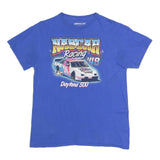 NASCAR Mens Blue Racing Graphic T-Shirt M Short Sleeve Crew Neck Daytona 500
