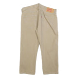 LEVI'S 501 Mens Regular Fit Beige Denim W36 L24 Classic Button Fly Cotton Blend