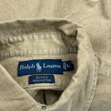 Blake Ralph Lauren Shirt - Large Khaki Cotton