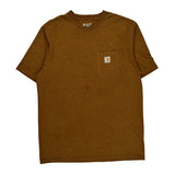 Carhartt T-Shirt - Large Brown Cotton